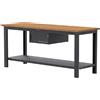 SOGI Banco da lavoro SOGI X3N_113L - 2 m - piano in legno - 1 cassetto - grigio antracite