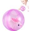 Generico Giocattolo Criceto Rotolante - Palla Per Criceto 12,5cm | Giocattolo Elettrico Con Animaletto In Peluche PP Dentro Sfera Trasparente Mobile - Gioco Interattivo | Gatti Cani Bambini 5+