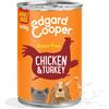 Edgard & Cooper umido cane Adult Pollo Tacchino Mela e Fragola 400 gr