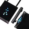 Cusdie Tappetino 2 in 1 con supporto per dadi con cerniera, compatibile con dadi poliedrici DND Dungeon e Dragon (nero)