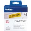 Brother - Nastro adesivo - in pellicola - Nero/Giallo - 62mm x 15,24mt - DK-22606
