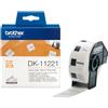 Brother - Rotolo 1000 Etichette quadrate 23 x 23 mm - Nero/Bianco - DK-11221