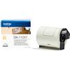 Brother - Rotolo 180 Etichette - carta adesiva - Nero/Bianco- 103,6 mm x 164,3 mm - DK-11247