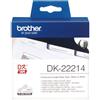 Brother - Rotolo etichetta continua - carta adesiva - Nero/Bianco - 12mm x 30,48mt - DK-22214