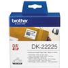 Brother - Rotolo etichetta continua - carta adesiva - Nero/Bianco - 38mm x 30,48mt - DK-22225