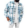 Duohropke Camicia da uomo in flanella termica, a quadri, imbottita, a maniche lunghe, invernale, giacca da uomo in flanella, giacca termica, giacca da boscaiolo, giacca invernale, giacca in pile, giacca