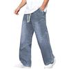 Celanisai Baggy Jeans da uomo - Y2K jeans vintage skateboard adolescente ragazzi denim pantaloni pantaloni casual jeans streetwear con gamba larga jeans vintage pantaloni casual streetwear, O blu., S