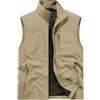 Eauptffy Gilet da lavoro leggero da uomo con tasche multiple sottile estate gilet esterno senza maniche gilet multifunzione tinta unita giubbotto da caccia per la pesca fotografia gilet da pesca, O