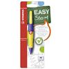STABILO EASYergo 1.4 - Matita a scatto Ergonomica - Viola/Giallo per Destrimani - con 3 mine 1.4 mm gradazione HB