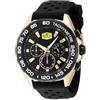 Invicta Racing Orologio da Uomo in acciaio inossidabile con movimento Quarzo - 43mm, Oro/Nero