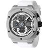 Invicta Racing Orologio da Uomo in acciaio inossidabile con movimento Quarzo - 47mm, Argento/Bianco