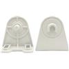 TENDESIGN Piastra Affiancata in Alluminio per Tende da Sole - Supporto Doppio per Bracci Estensibili 10x7,5x10,2 cm - Staffa di Ricambio - Colore Bianco - 1pz