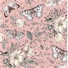FunStick Carta da Parati Floreale Rosa Carta da Parati Adesiva Muro Fiori Margherita Farfalla Pellicola Adesiva per Mobili Rosa Armadio Camera da Letto Rivestimento Bagno Floreale Margherita 44.5CMx3M
