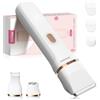 Kotopa Topipop Rasoio Elettrico Donna, Rasoio Intimo Donna per Bikini, Viso e Corpo, Bikini Trimmer Senza Fili, Impermeabile e Delicato sulla Pelle (bianco)