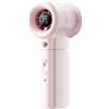 TOPINCN Ventilatore Portatile Ad Alta velocità con Nebulizzazione, Spruzzo a 2 modalità con Regolazione Continua della velocità e Display Digitale, Ventola Turbos Portatile Ricaricabile (PINK)