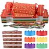 Joyesplay Christmas Crackers, caramelle natalizie, cena di Natale, giochi da tavolo, confezione regalo, Natale, feste, decorazione da tavolo (rosso 2)
