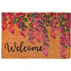 Relaxdays zerbino cocco Welcome 60x40 cm, antiscivolo, resistente intemperie, interni/esterni, multicolore