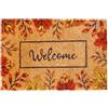Relaxdays zerbino in fibra di cocco Welcome 60x40cm antiscivolo resistente alle intemperie interno/esterno multicolore