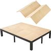 VEVOR Base Misura Queen Size per Letto a Castello, Supporto Pieghevole Sotto Materasso con Cinghie in Nylon, Materiale Compensato, con Bordi Arrotondati e Design Anti-cedimento, per Telai Metallici
