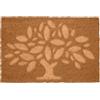 Relaxdays Zerbino Relaxdays in fibra di cocco, design a rilievo (albero), 60 x 40 cm, per interno/esterno, antiscivolo, naturale