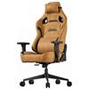 JUMMICO Sedia da gaming in ecopelle, sedia da ufficio ergonomica con braccioli 3D, sedia da scrivania con schienale reclinabile per gaming, lavoro e studio, portata massima 200 kg, Colore arancione