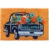 Relaxdays zerbino in fibra di cocco Welcome, 60x40cm, antiscivolo, resistente alle intemperie, interni/esterni, colori