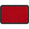 Relaxdays Zerbino in polipropilene annodato, antiscivolo, resistente, rosso