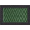 Relaxdays tappetino in polipropilene, zigzag, resistente alle intemperie, antiscivolo, per interno ed esterno, verde