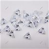 Lotto di 55 pezzi 25,20 ct zaffiro bianco impeccabile 5x4 mm taglio trilione ...