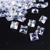 Lotto 34 pezzi 25,80 ct zaffiro bianco impeccabile 5 mm taglio quadrato uso g...