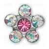 SANICO SRL Inverness Orecchini Fiore Crystal/Rosa Gambo Titanio R120St