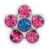 SANICO SRL Inverness Med Sanico Inverness Orecchini Fiore Rosa/Zaffiro Gambo Titanio R804St