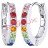 Orecchini Crystal Hoop Multicolor 1 Paio