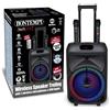 Bontempi Altoparlante portatile Bontempi, senza fili, con trolley, microfoni e display - sistema karaoke