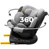 KidsZone Seggiolino Auto 0-36 kg Isofix Girevole 40-150 cm i-Size