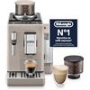 De'Longhi Rivelia - Perfetto Macchina da Caffè Automatica, Montalatte Classico, 8 Bevande in un Solo Tocco, Display Touch a Colori, Contenitori Chicchi di Caffè Intercambiabili, Beige (EXAM440.35.BG)