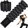 FOYIOLRU 2 Pezzi Pesi per Caviglie, Cavigliere Palestra, Pesi per Caviglie e Polsi Regolabili Nero Cavigliera, Ankle Weights, Pesetti Caviglia Invisibile, per Jogging, Aerobica, Yoga, Allenamento di Forza