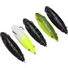 AMONIDA Esca Artificiale per Rana da 5 Pezzi per gli Appassionati di Pesca, Realizzata in Gomma Resistente e Acciaio Inossidabile da 3,3 Pollici, Design Realistico