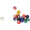 Aumotop Set di Mini Palline da Biliardo da 25 Mm per Bambini e Adulti Accessori per Tavoli Biliardo in Resina Ecologica Leggeri e Portatili 16 Palline
