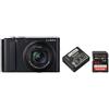 Panasonic Lumix DC-TZ300 + batteria BLG-10 + scheda SD da 32 GB "