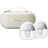 Tommee Tippee Tiralatte doppio indossabile, design a mani libere, flangia da 24 mm + 5 inserti, 4 modalità e fino a 9 livelli di aspirazione, silenzioso, leggero, custodia da viaggio e ricaricabile