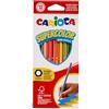 Carioca I Supercolor Matite Colorate Esagonali con Mina spessa I Confezione da 12 pz