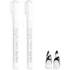 LYMISPIYA 2 penne French Manicure Bianco - Nail Pen per Nail Art Creative, Matita Bianco Unghie Precise per Design French Manicure, Penna Smalto per Unghie Portatile e Versatile