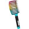 Navna Massaggio del cuoio capelluto pettine setola spazzola per capelli in nylon per donne capelli ricci bagnati districante parrucchiere styling barbiere strumenti