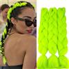 Gairyan Extension per Treccine Africane Extension Capelli Finti per Treccine Afro 60cm Ombre Kanekalon Treccia Capelli Sintetici Crochet Twist Jumbo Braids 3 Pezzi (Giallo Neon)
