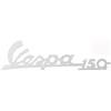 RMS Emblema/SCRITTA 'Vespa 150' alluminio opaco, fissaggio con 8 viti 140 X 50 mm