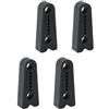 Asukohu 4 cuscinetti ammortizzanti in silicone per la riduzione del rumore, assorbimento delle vibrazioni, accessori auto, ammortizzatori per porte, cuscinetti in silicone antiurto