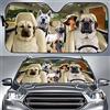 Generic Kangal Dogs Kangal Dog Family Copri Parabrezza per Car Riflettente Parasole per Auto Parabrezza Pieghevole Protezione Solare Car Universale per Estate Veicoli M