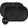 CARAMAZ Parasole Auto per Bambini con Protezione UV, Certificato REACH - Opti-Dark - GSM100+ - Oscuramento 51x31 cm, 2 pezzi Nero