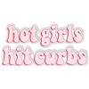 MEAKTSMI Hot Girl Hit Curbs - Adesivo per finestrini dell'auto, per auto